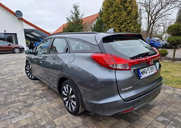 Honda Civic cena 57900 przebieg: 87000, rok produkcji 2016 z Pułtusk małe 497
